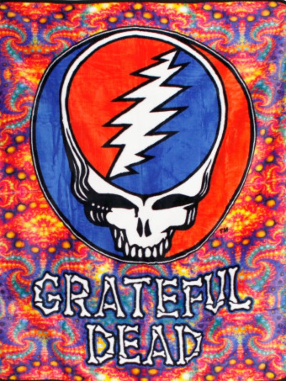 Grateful Dead SYF Fractals Blanket ~ Officially Licensed ~ 50" x 60" ~Brand New!
